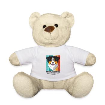 Australian Shepherd - Teddy Bear - white - Front