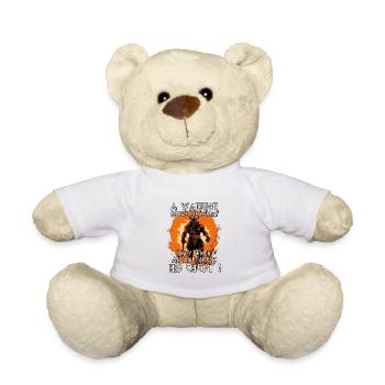 Wikinger Krieger Mutige Krieger des Nordens - Teddy - Weiß - Vorne