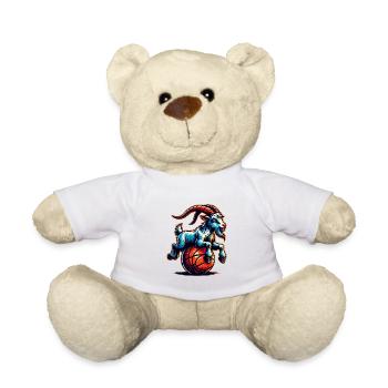 Ziege Basketball Spieler Sport Team - Teddy - Weiß - Vorne