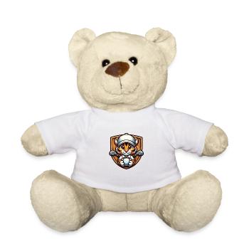 Design de golfeur Cool Tiger Wildcat - Nounours - blanc - Devant