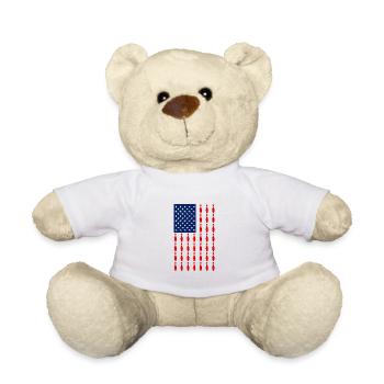 bowling american flag bowling - Teddy - Weiß - Vorne