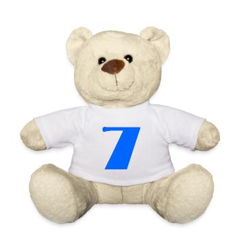 7. ANNIVERSAIRE. HAPPY BIRTHDAY - Nounours - blanc - Devant