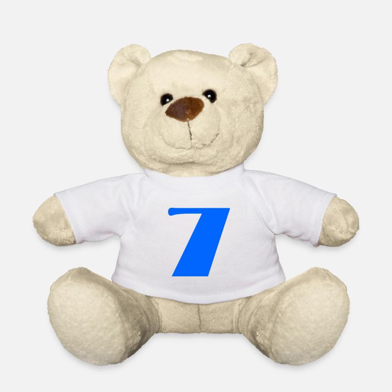 7. ANNIVERSAIRE. HAPPY BIRTHDAY - Nounours - blanc