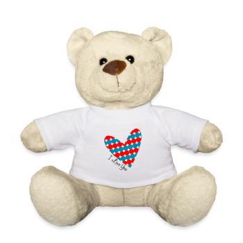 MOM. MOTHER's DAY. HAPPY MOTHER'S DAY. LOVE - Teddy Bear - white - Front