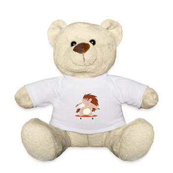 Hedgehog Skating Water Skater Cadeau - Nounours - blanc - Devant