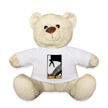 Köln Hohenzollernbrücke klettern - Teddy - Weiß - Vorne
