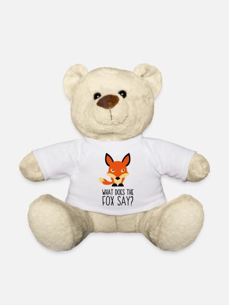 Was hat der Fuchs gesagt? - Teddy - Weiß