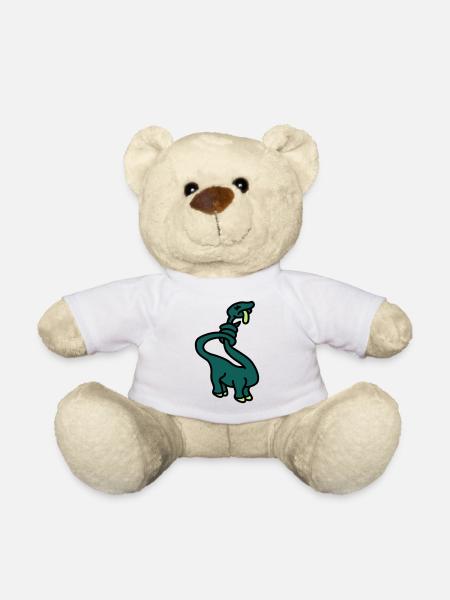 stranglesaurus_dino_3c - Teddy - Weiß