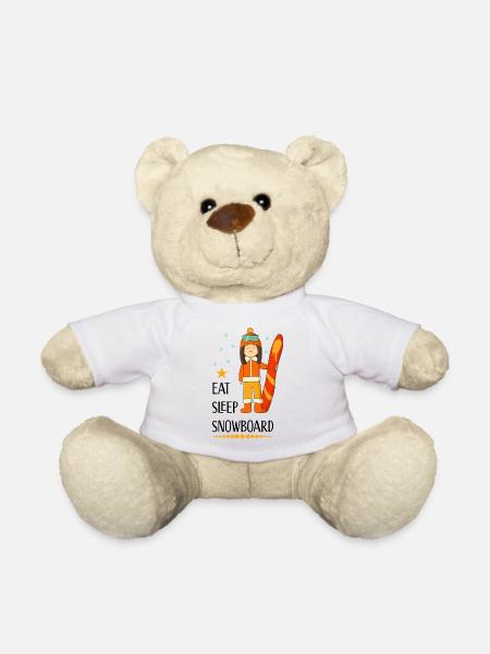 Snowboard - Teddy - Weiß