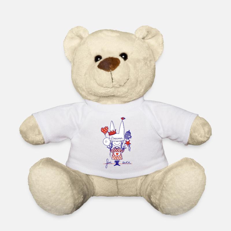 Eselsmütze - Teddy - Weiß