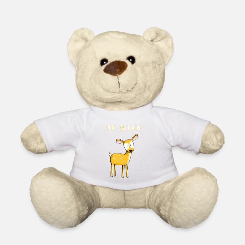 Be Wild Rehkitz - Reh - Rehe - Hirsch - Rehbock - Teddy - Weiß