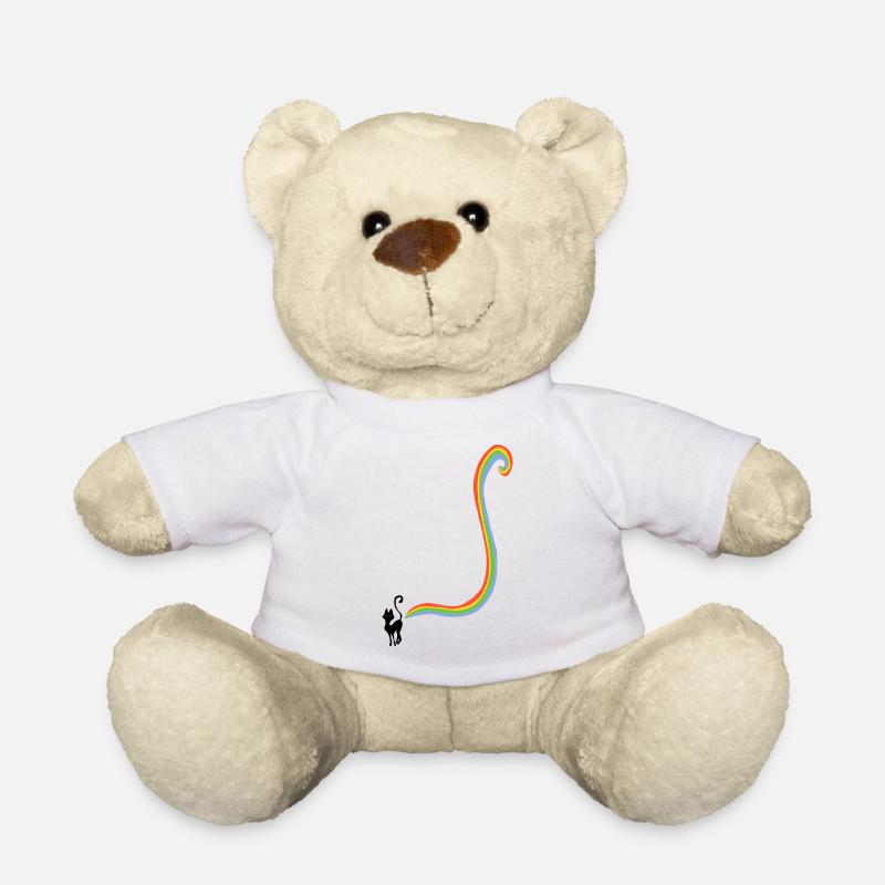 Regenbogen Katzen Pups - Teddy - Weiß
