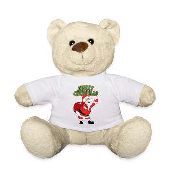 Noël Noël Père Noël Père Noël - Nounours - blanc - Devant