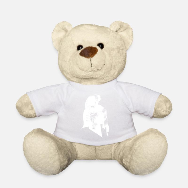 Casque romain - Nounours - blanc