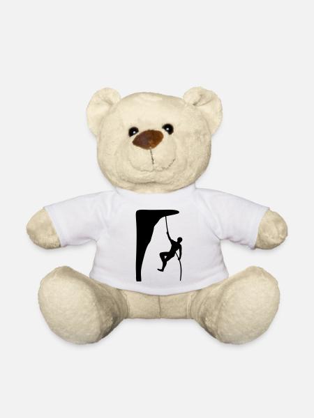 klettern, kletterer - Teddy - Weiß
