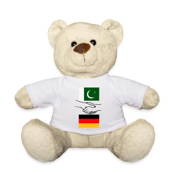 Pakistan & Deutschland - Teddy - Weiß - Vorne