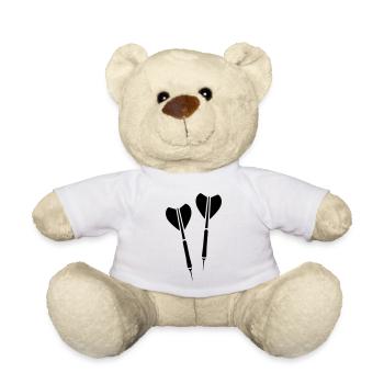 dart darts dartpfeile - Teddy - Weiß - Vorne