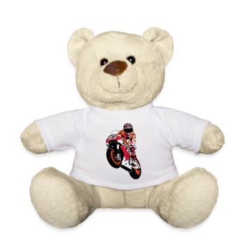 MotoGP - Motorsport - Motorrad - Teddy - Weiß - Vorne