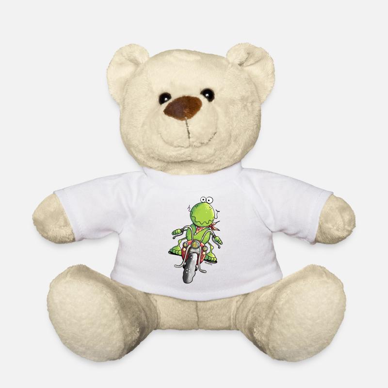 Biker Frosch - Teddy - Weiß