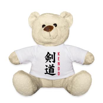 Kendo / Kendoka / Martial Arts / Samurai - Teddy Bear - white - Front