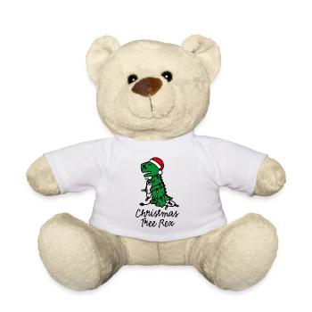 Christmas tree rex ugly xmas Weihnachtsbaum Dino - Teddy - Weiß - Vorne