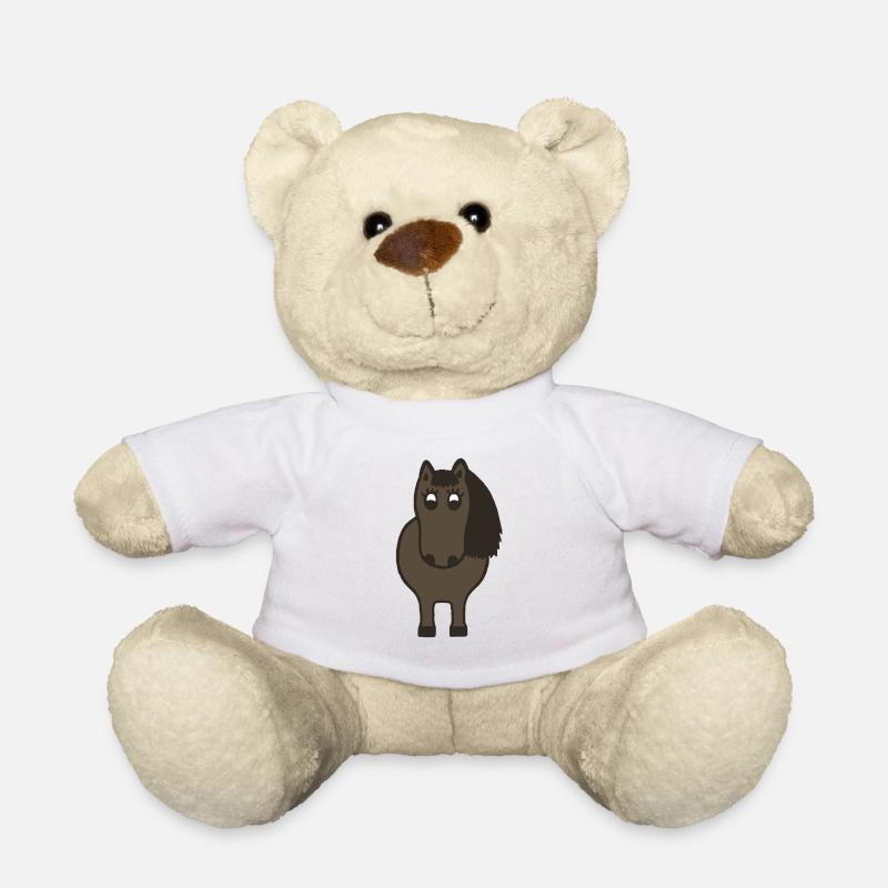 Kugelrundes Pony - Teddy - Weiß