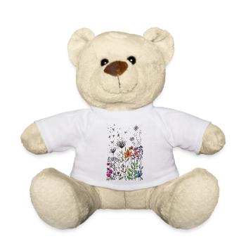 fleurs - Nounours - blanc - Devant