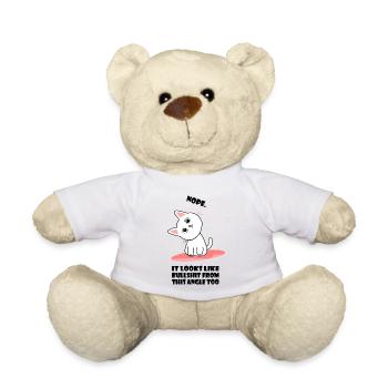 Non chat avec une autre perspective conneries drôle - Nounours - blanc - Devant