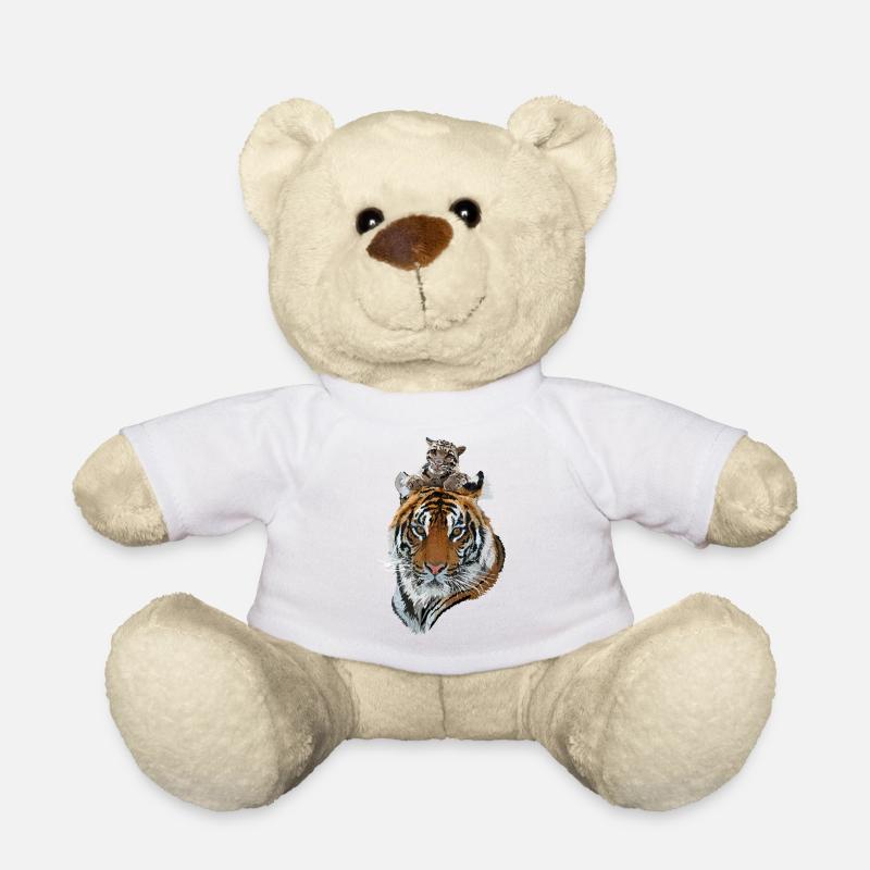 Bengal Tiger und Hazy Tiger - Teddy - Weiß
