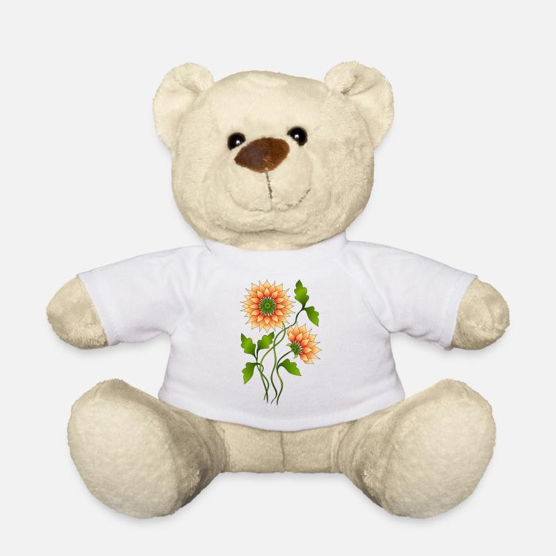 Blumen - Teddy - Weiß