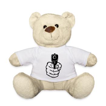 Pistol - Teddy Bear - white - Front