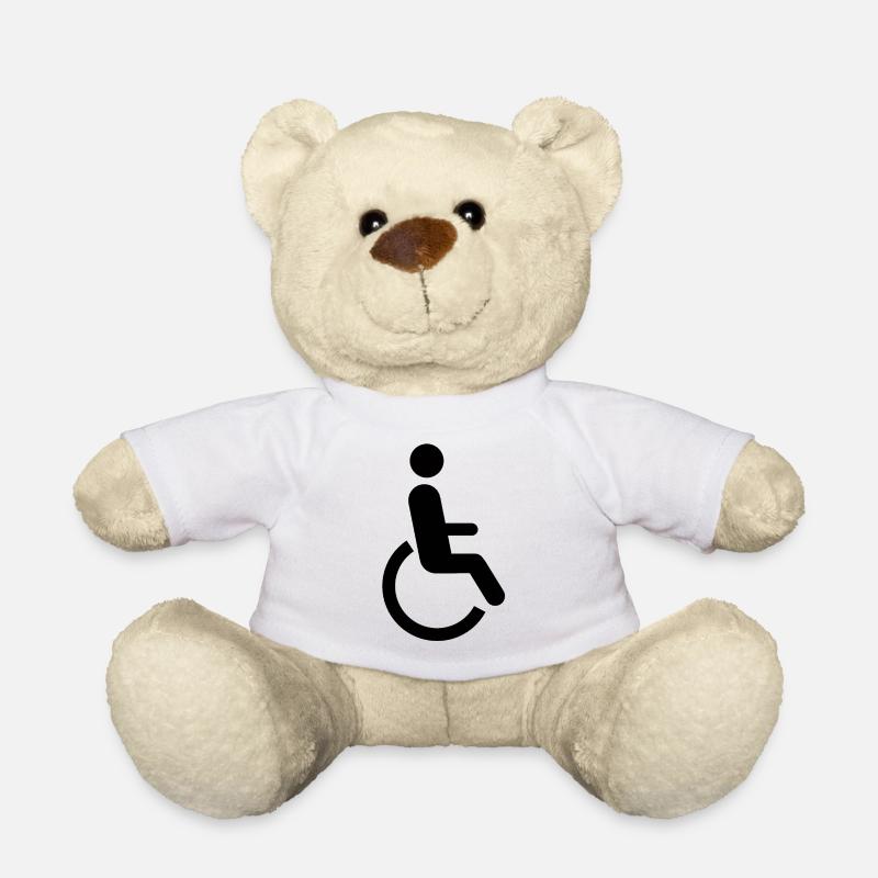 Rollstuhlsymbol deaktiviert - Teddy - Weiß