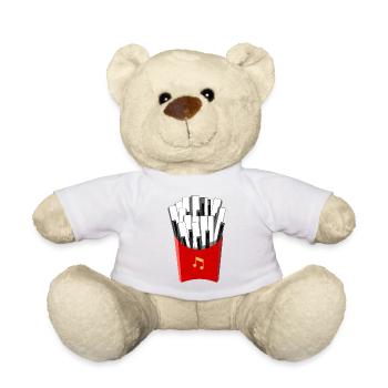Klavier Keyboard Flügel - Teddy - Weiß - Vorne