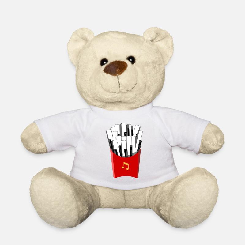 Klavier Keyboard Flügel - Teddy - Weiß