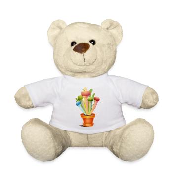 fleischfressende Pflanze - Schlauchpflanze im Topf - Teddy - Weiß - Vorne