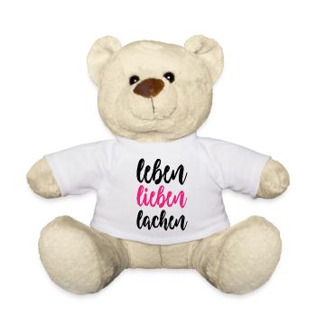 leben lieben lachen - Teddy - Weiß - Vorne
