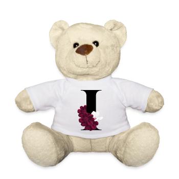 Buchstabe I blühende - Teddy - Weiß - Vorne
