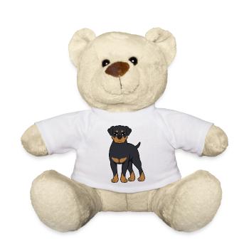 Rottweiler - Teddy Bear - white - Front