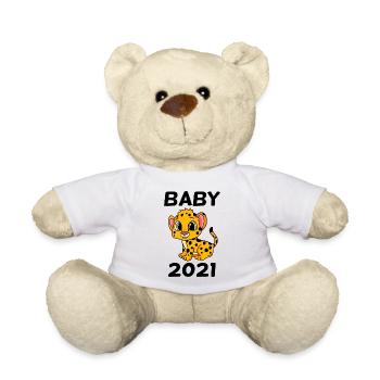 Bébé 2021 - Nouveau-Né 2021 Cadeau bébé - Nounours - blanc - Devant