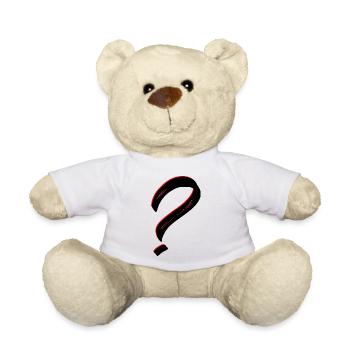 Question mark - Teddy Bear - white - Front