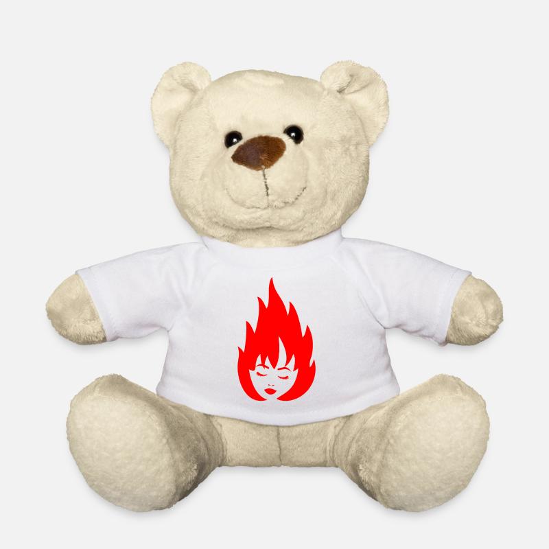 girl on fire - Teddy - Weiß