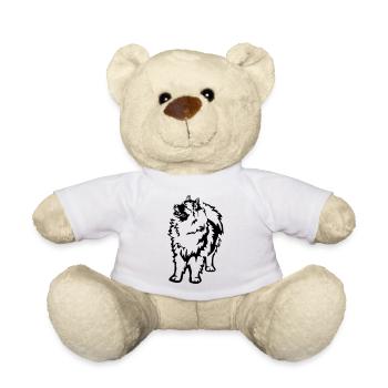 Keeshond - Teddy Bear - white - Front