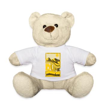 Wüstenlandschaft mit Sonnen und Dünen - Teddy - Weiß - Vorne