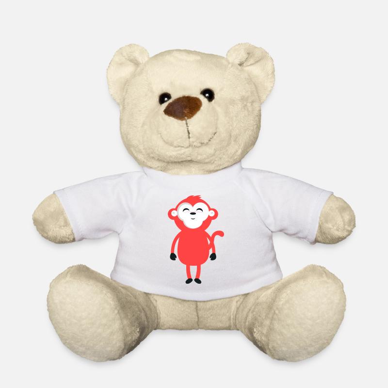 Singe rigolo - Nounours - blanc