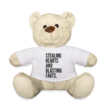 Voler des cœurs et faire sauter des pets - Nounours - blanc - Devant