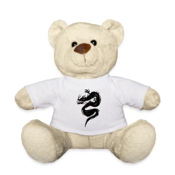 dragon tribal - Nounours - blanc - Devant