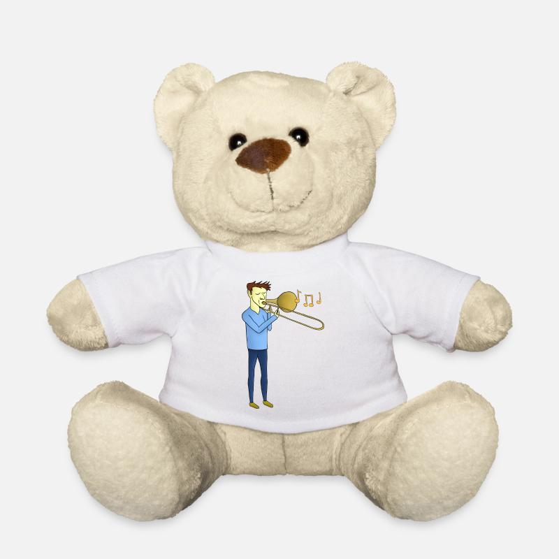 Trombone Player / Trombone Player - Teddy Bear - white
