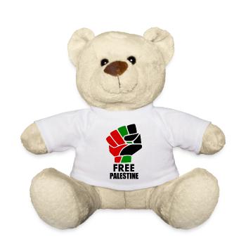 Free palestine - Nounours - blanc - Devant