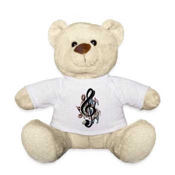 Clé - Nounours - blanc - Devant