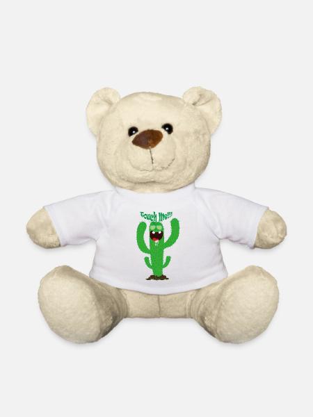 kaktus touch me - Teddy - Weiß